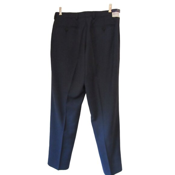 New w Tags, Men's Ralph Lauren Navy & Black Pin Stripe Dress Pants in Sz 34/32 - Picture 7 of 7